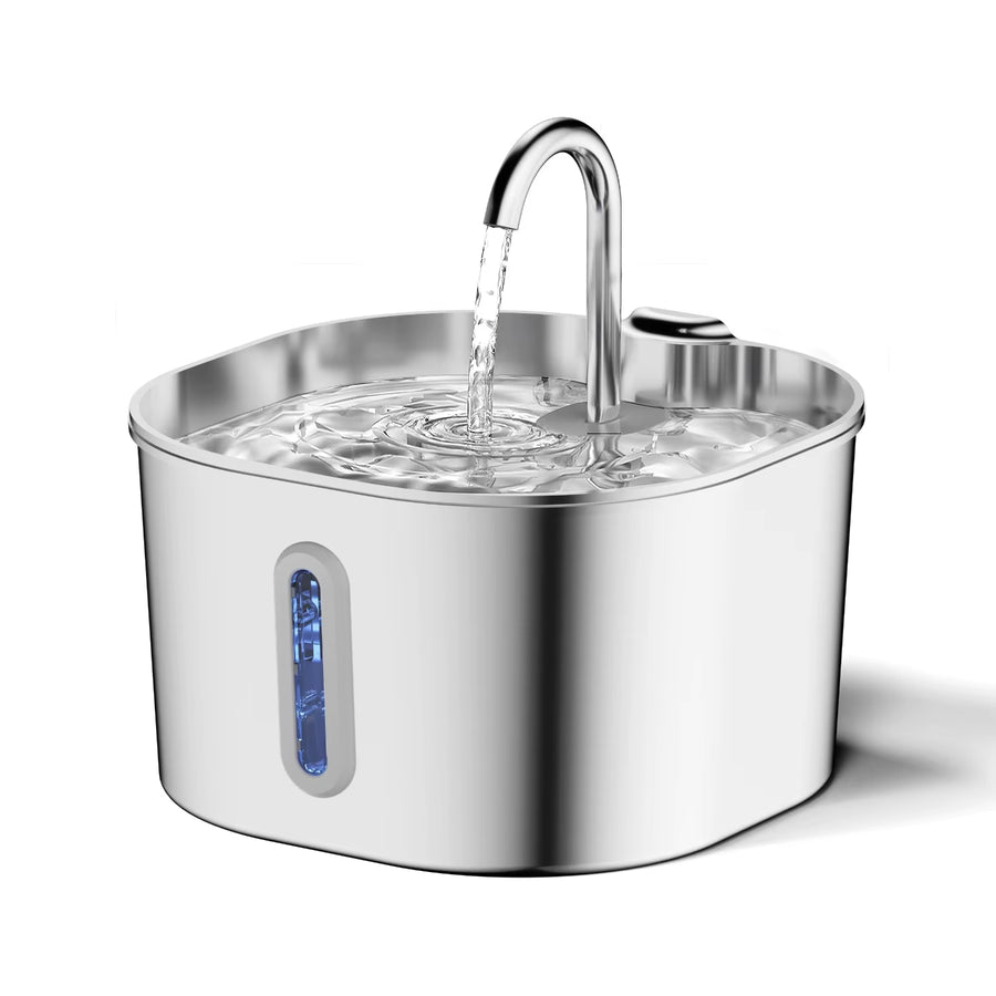 Stainless Steel Cat Water Fountain,2.2L